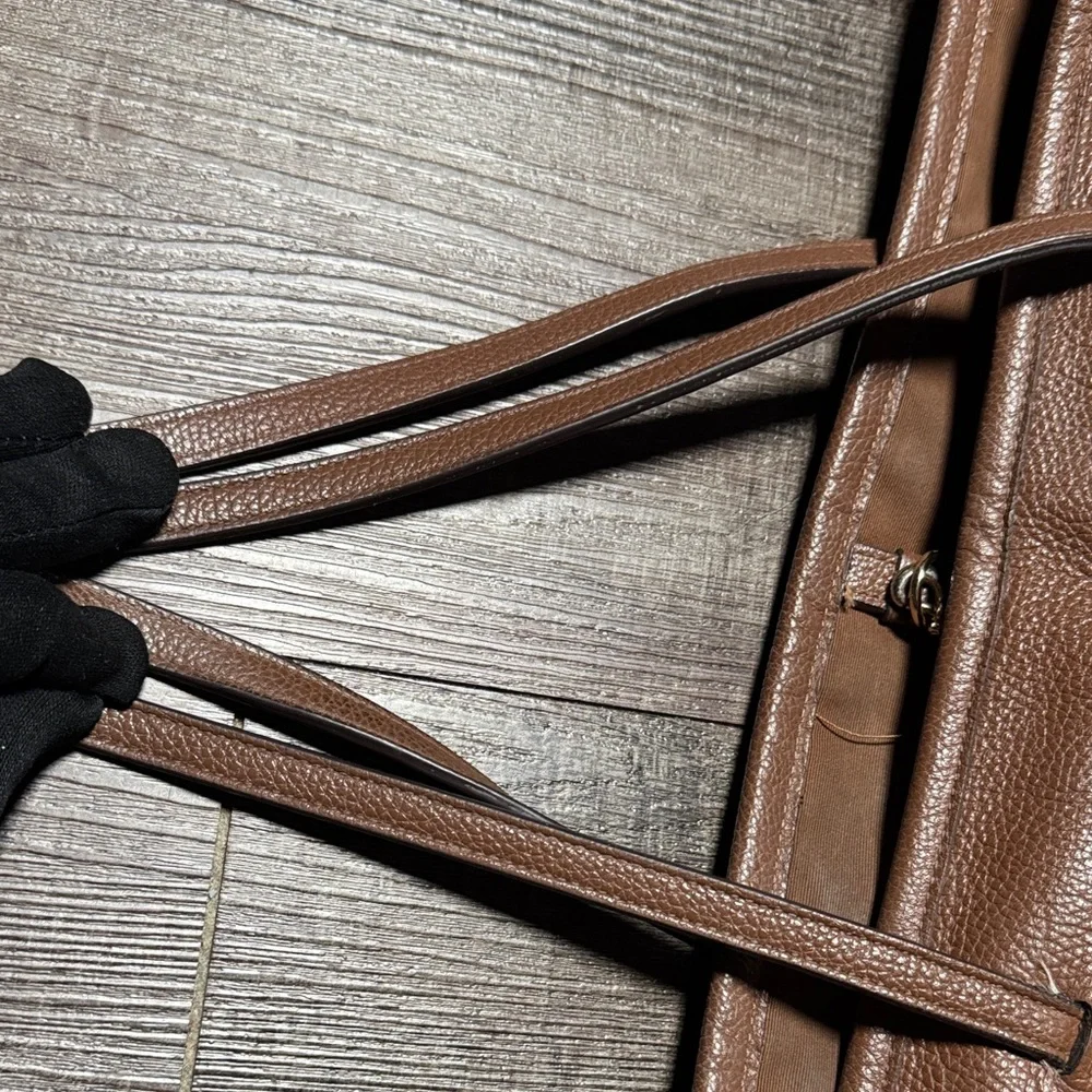 Coach Brown Large Crossgrain Street Tote bag. - Picture 8 of 14